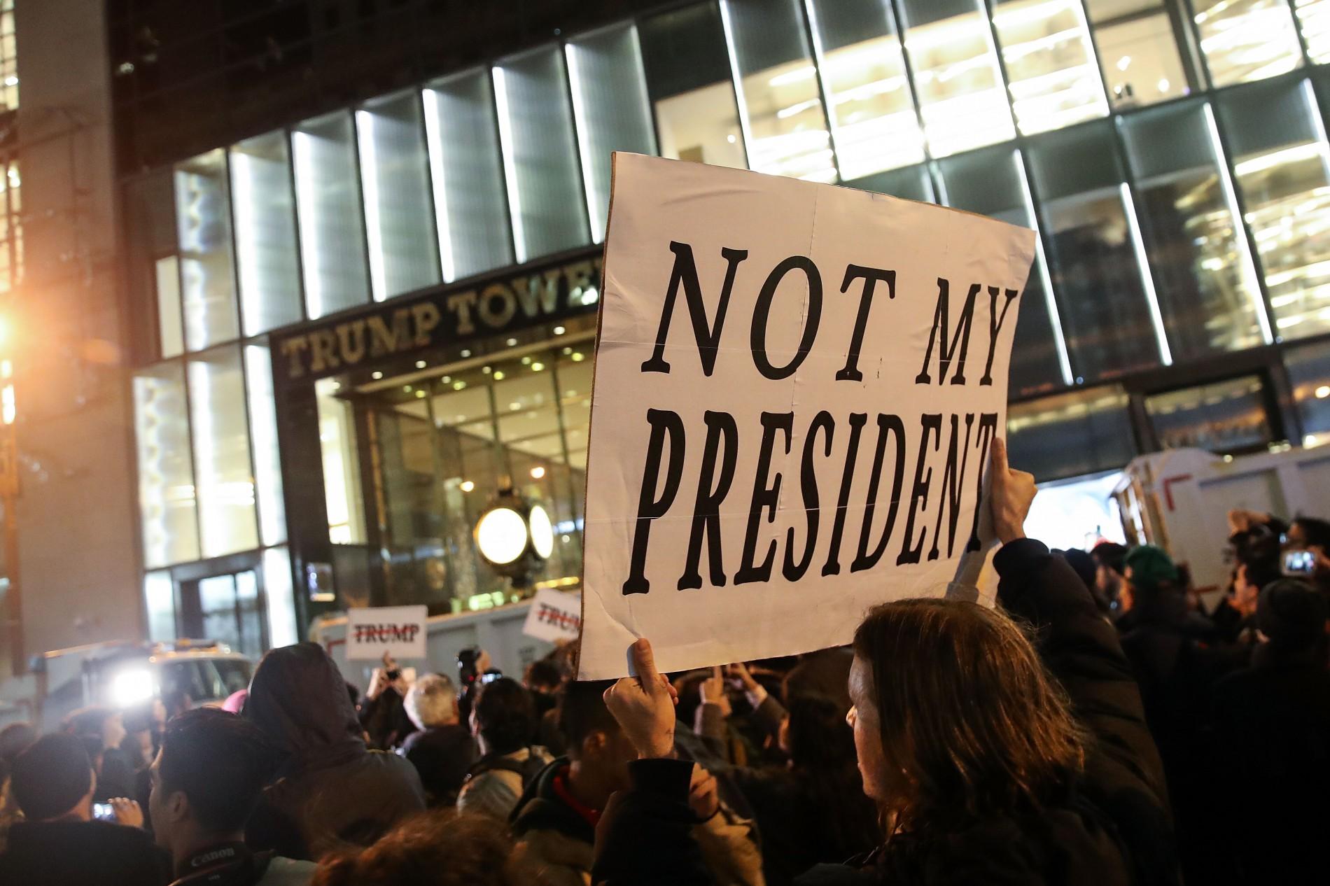 Manifestations Not My President